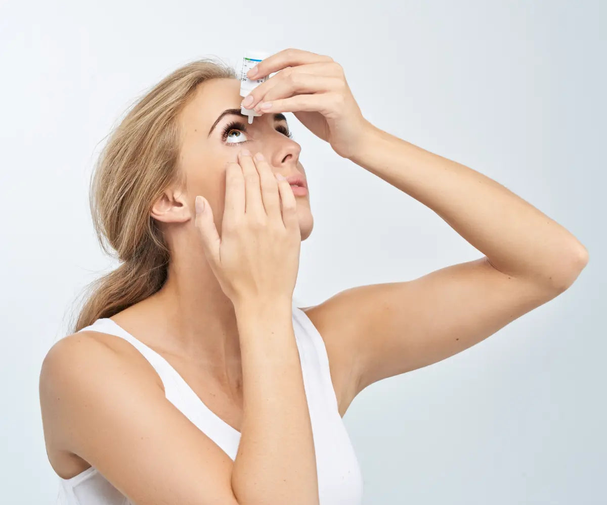 How do you put drops in your eyes?